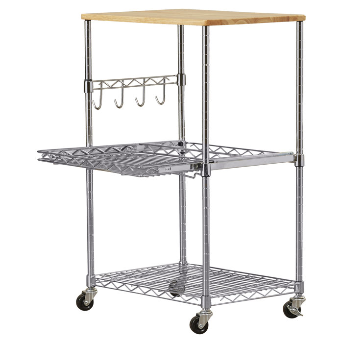 Dotted Line™ Ty 22.5'' Wide Rolling Kitchen Cart & Reviews Wayfair